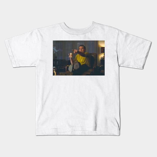 Leonardo DiCaprio Pointing Meme Kids T-Shirt by FlashmanBiscuit